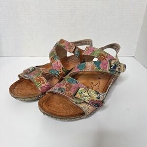 L'atiste Leather Sandals, Spring Step, Symphony, Womens Size 38